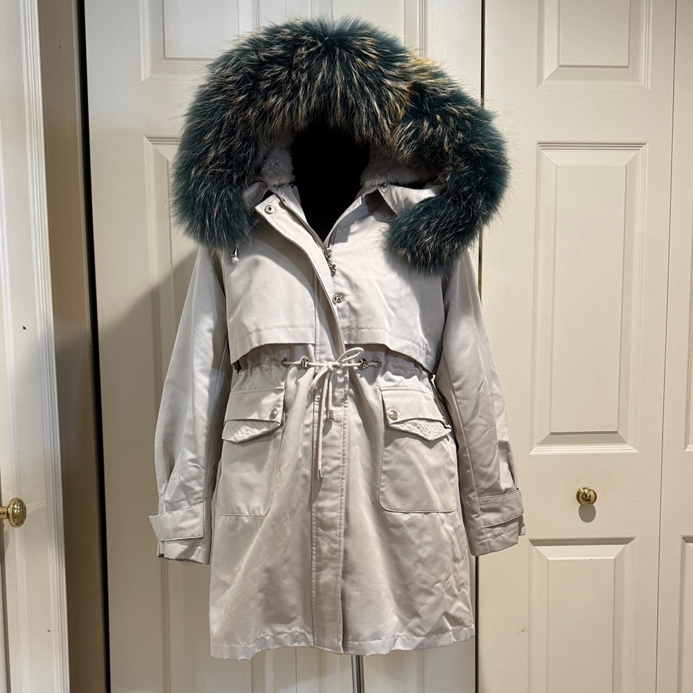 Rabbit Fur Removable Lining Winter/Spring Jacket - image 1